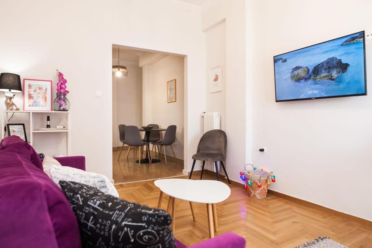 Contemporary Stylish Apartment Located Near Metaxourgeio Area Athen Exterior foto